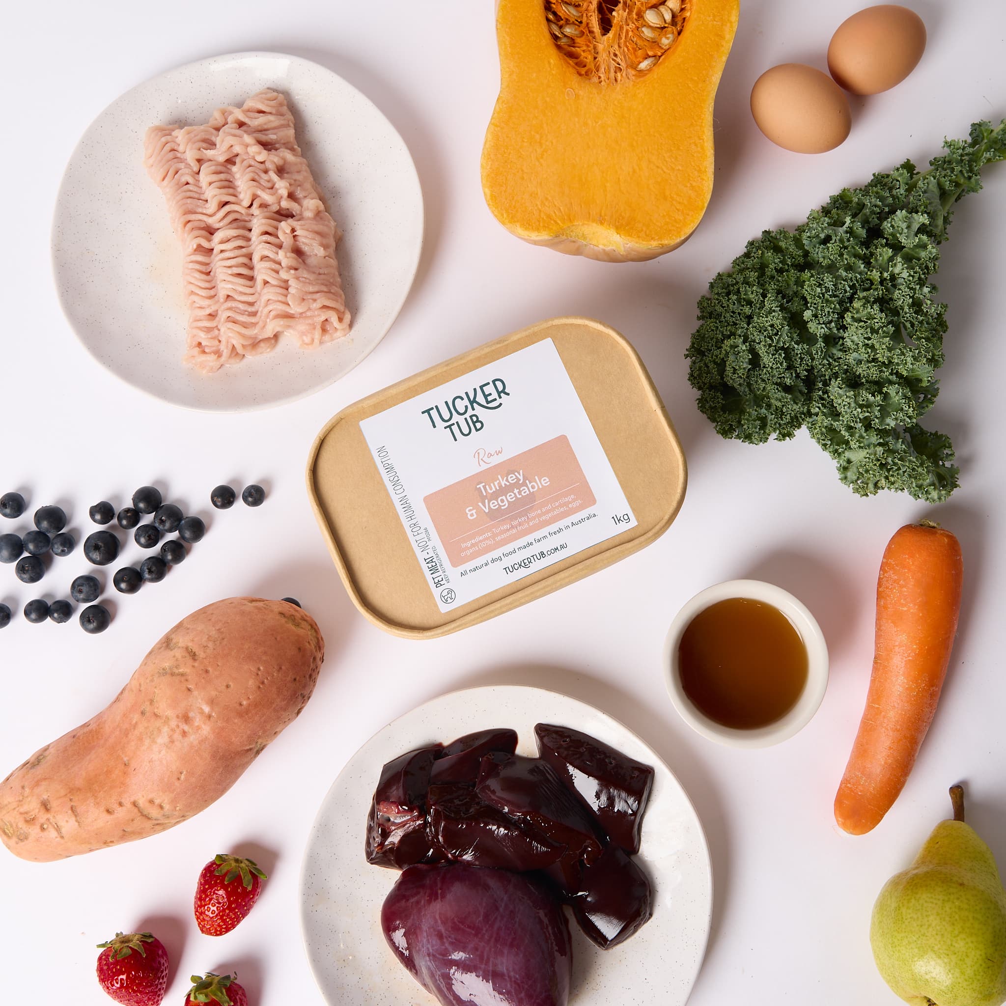 Tucker Tub Raw Turkey & Vegetable